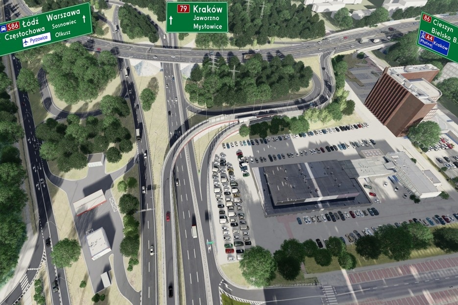 Katowice szykują się do przebudowy wylotu z tunelu. Konieczna będzie wycinka drzew, likwidacja parkingów i przesunięcie DTŚ bliżej os. Gwiazdy [WIDEO]