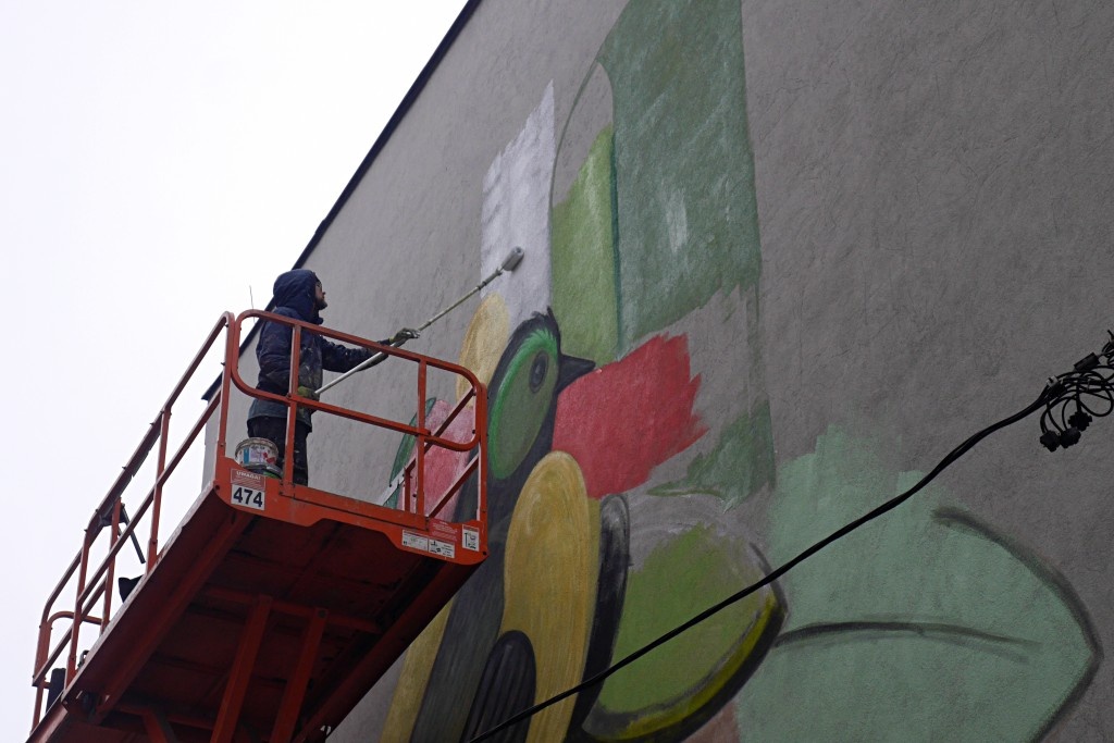 Nowy mural w Katowicach ma oczyszczać powietrze