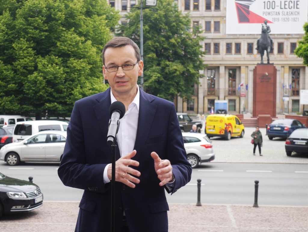 Premier Mateusz Morawiecki będzie dziś wizytował budowę szpitala tymczasowego w Katowicach