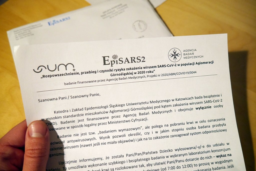 Listy w sprawie koronawirusa w Katowicach. Wybrani będą mieli darmowe badania