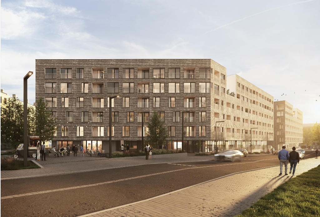 Rozpoczęła się budowa mieszkań w centrum Katowic. Nadal nie wiadomo co stanie się z kasztanowcami
