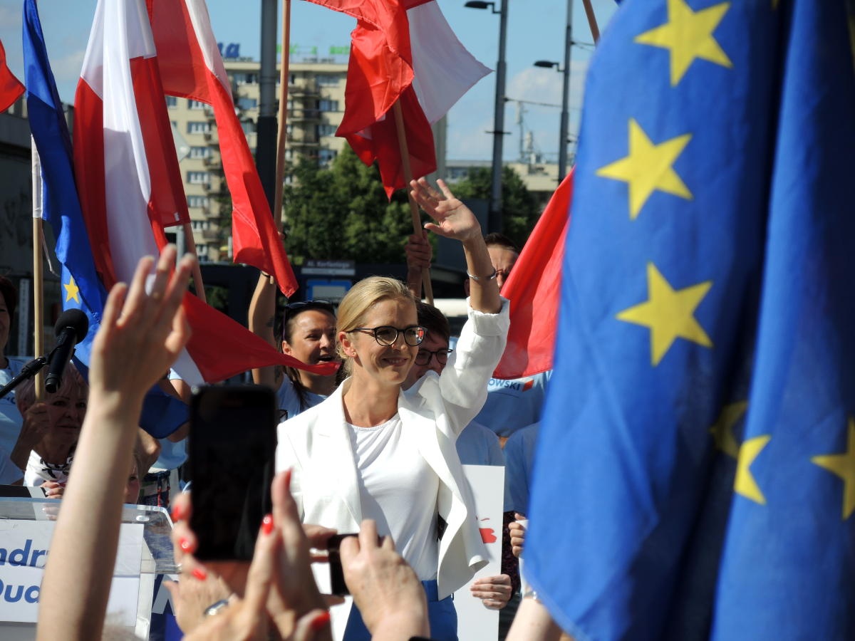 Małgorzata Trzaskowska zapowiedziała w Katowicach 200 zł dodatku do emerytury dla kobiet za każde dziecko