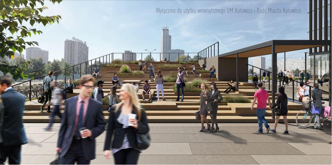Inwestor biurowców przy rondzie chce wydzierżawić od miasta bez przetargu teren przy ul. Olimpijskiej. Obiecuje stworzyć przestrzeń publiczną