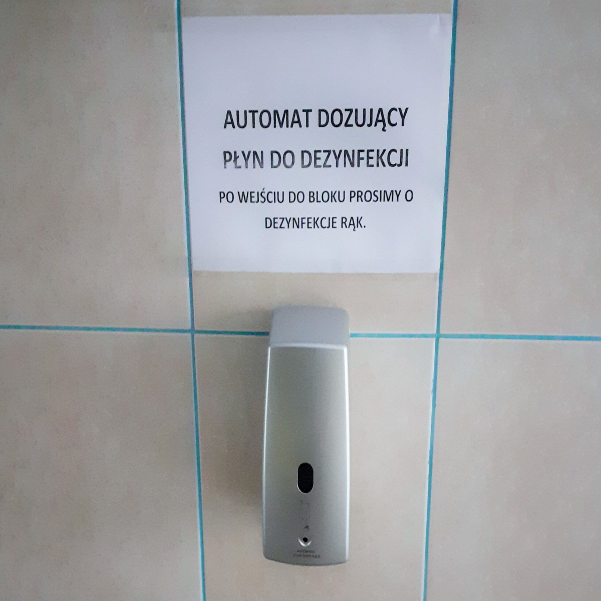 Klatki schodowe w Katowicach uzbrojone w płyn do dezynfekcji