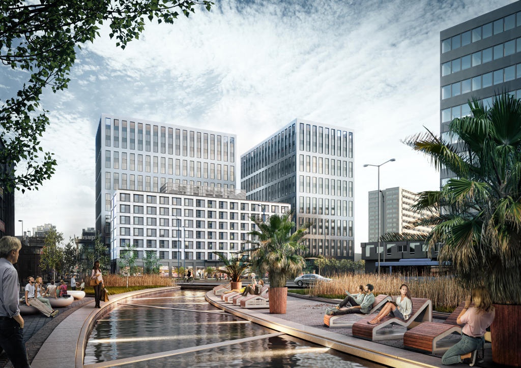Parking dostępny dla mieszkańców i zielony plac. Vastint zaprezentował koncepcję kompleksu, który powstanie w miejscu Hotelu Silesia