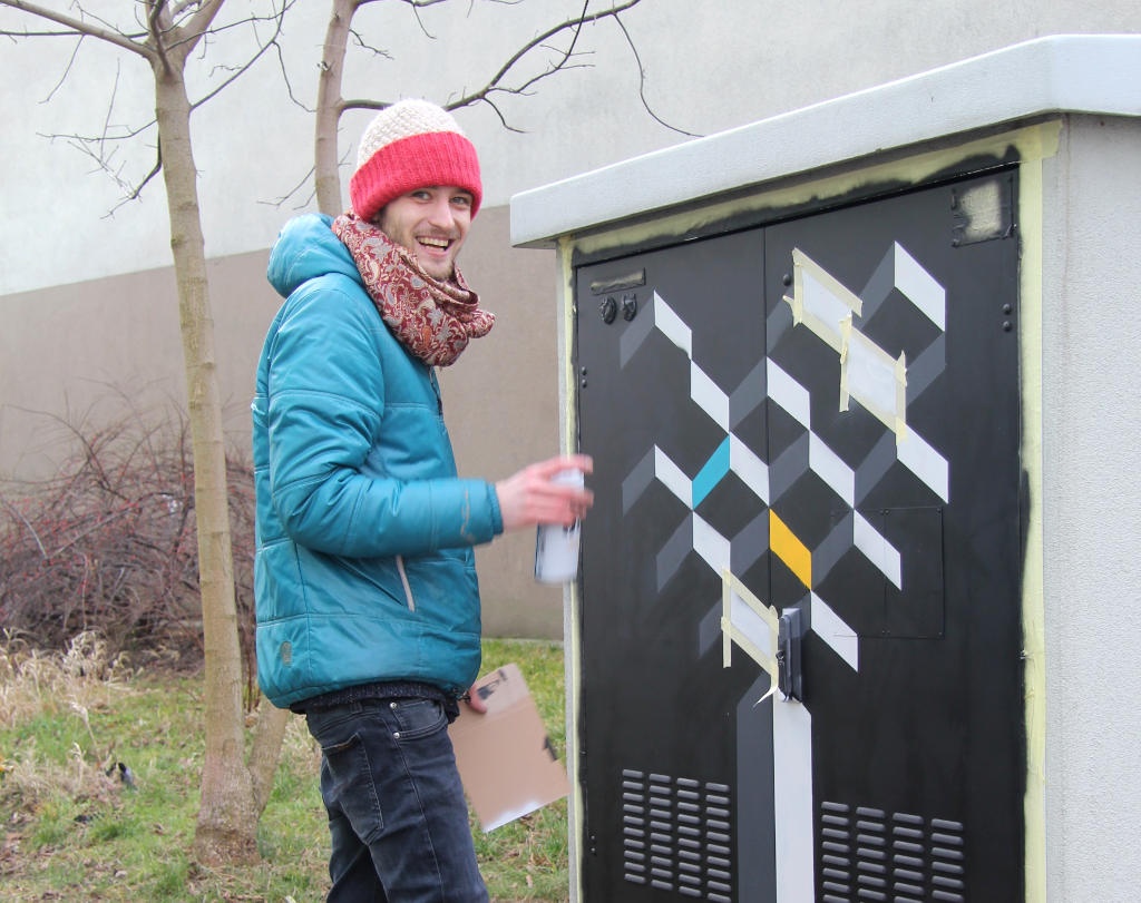 Zdewastowane skrzynki elektryczne w centrum Katowic zostaną artystycznie pomalowane