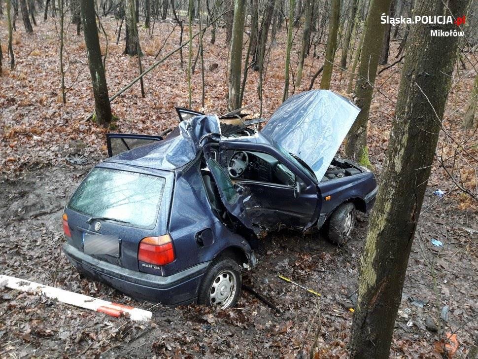 Samochód uderzył w drzewo na ul. Owsianej. Kobieta zginęła na miejscu