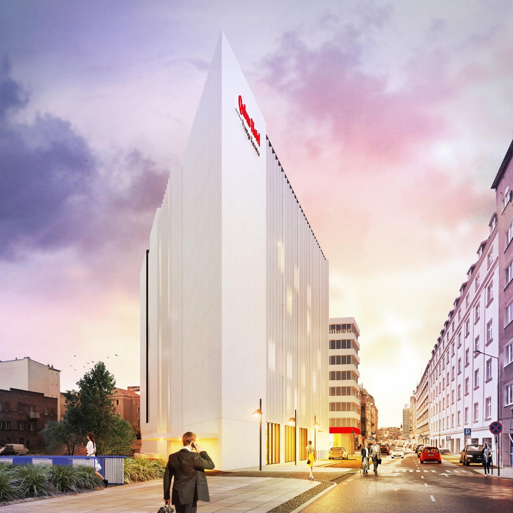W ścisłym centrum Katowic powstanie hotel Qubus. Będzie miał zielony taras nad Rawą