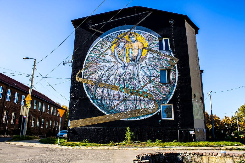 Kolejny mural w Katowicach. Łączy przemysł i środowisko