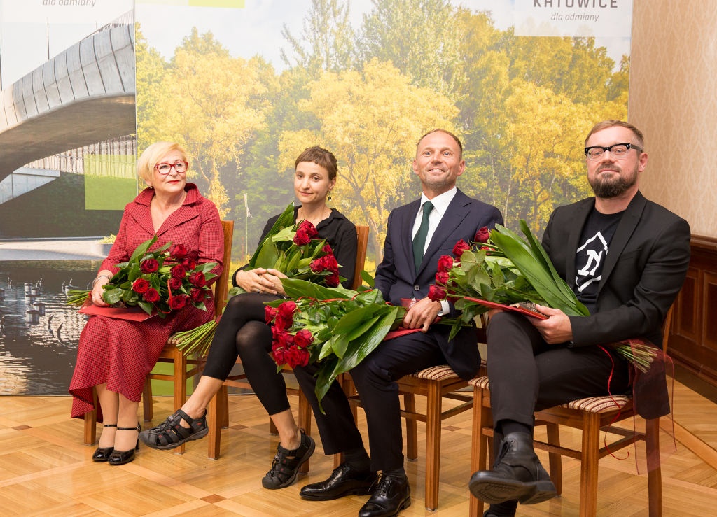Twórcy festiwalu Tauron Nowa Muzyka i autorka murali z nagrodą prezydenta Katowic w dziedzinie kultury
