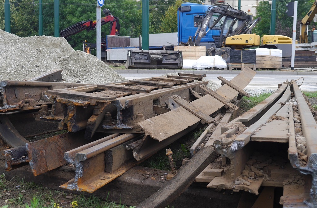 Dzień dobry Katowice. Od dzisiaj kolejny etap prac przy rondzie i utrudnienia w ruchu tramwajów