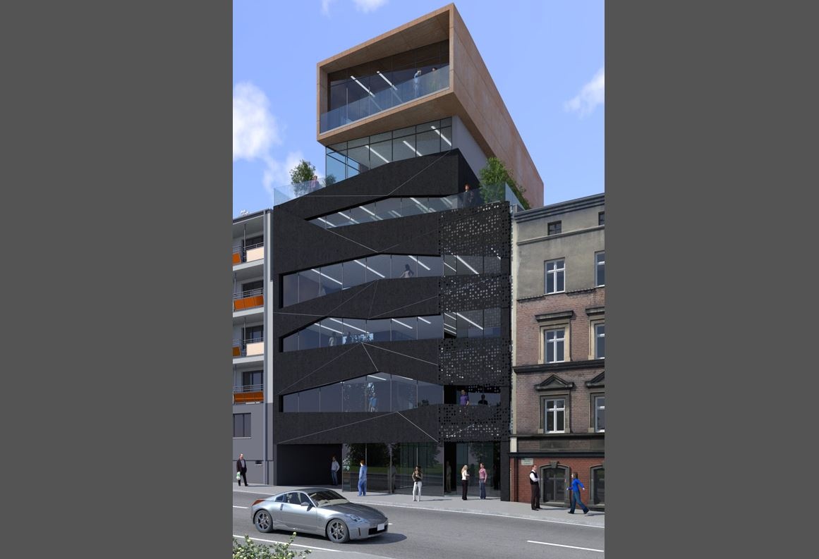 Budynek z punktem widokowym na dachu powstaje w centrum Katowic