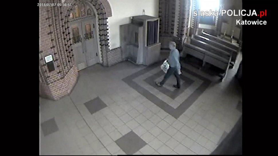 Ukradł figurkę Jezusa. Nagrał go monitoring [WIDEO]