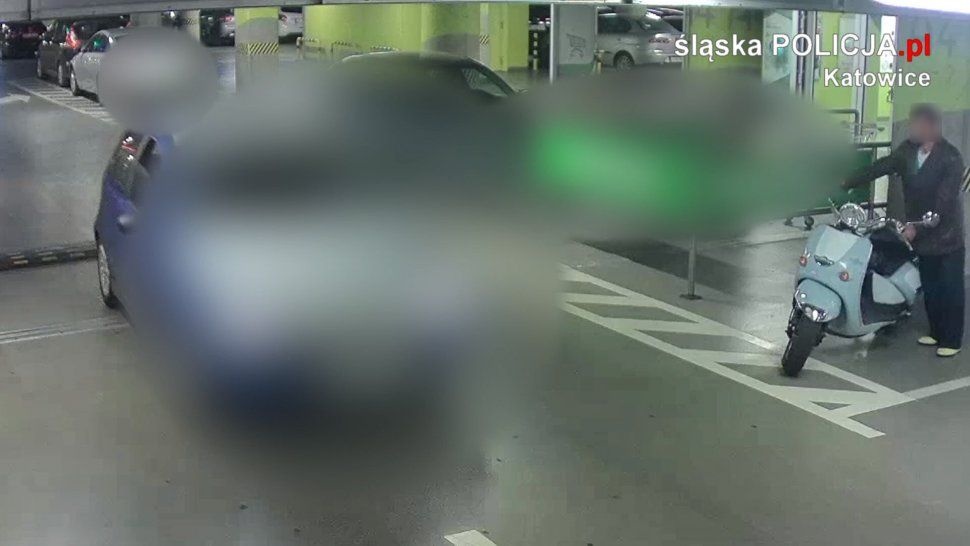 Ukradł skuter z parkingu Galerii Katowickiej. Został zatrzymany