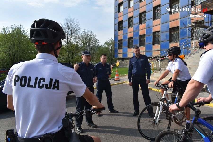 Patrole rowerowe wyjechały na ulice Katowic
