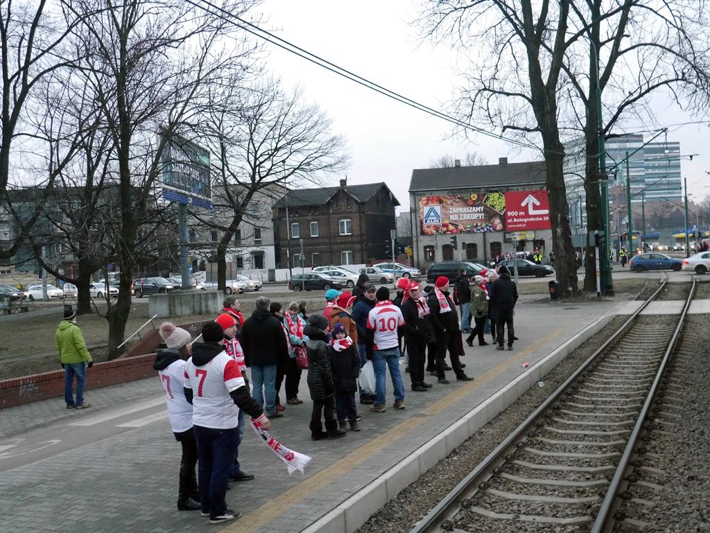 Kibice opanowali tramwaje w Katowicach