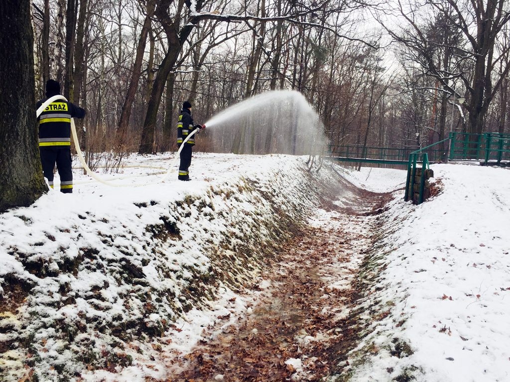 W Parku Kościuszki powstaje tor saneczkowy. Będzie można z niego skorzystać w najbliższy weekend