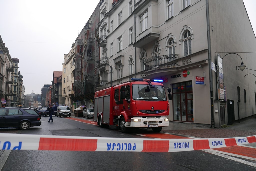 Zgłoszenie o bombie w centrum Katowic