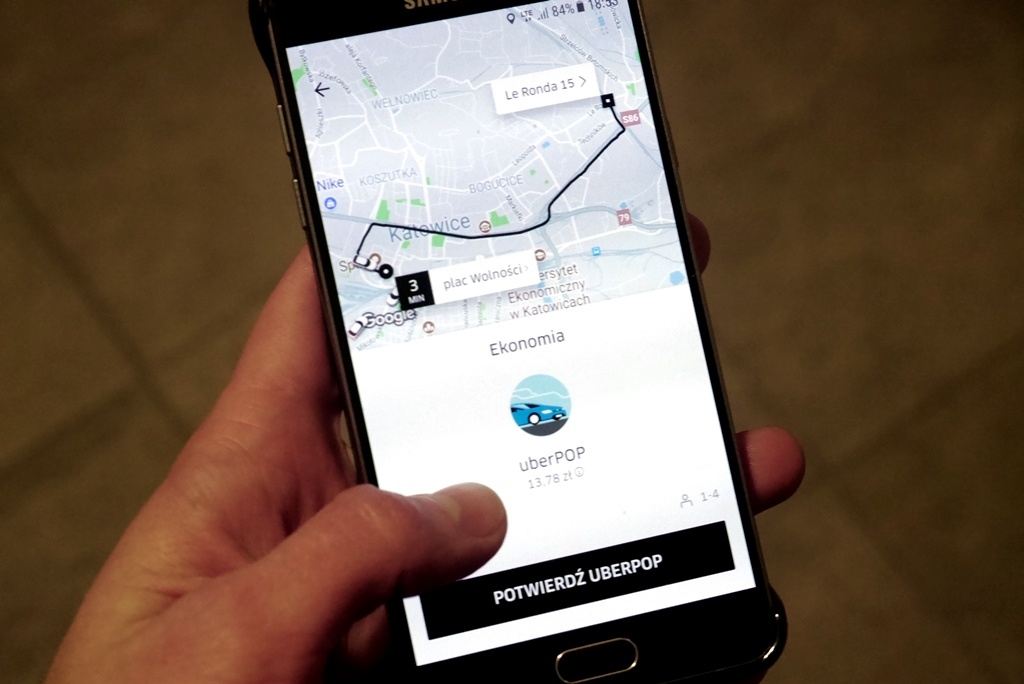 Uber wprowadza dokładne ceny za przejazdy w Katowicach
