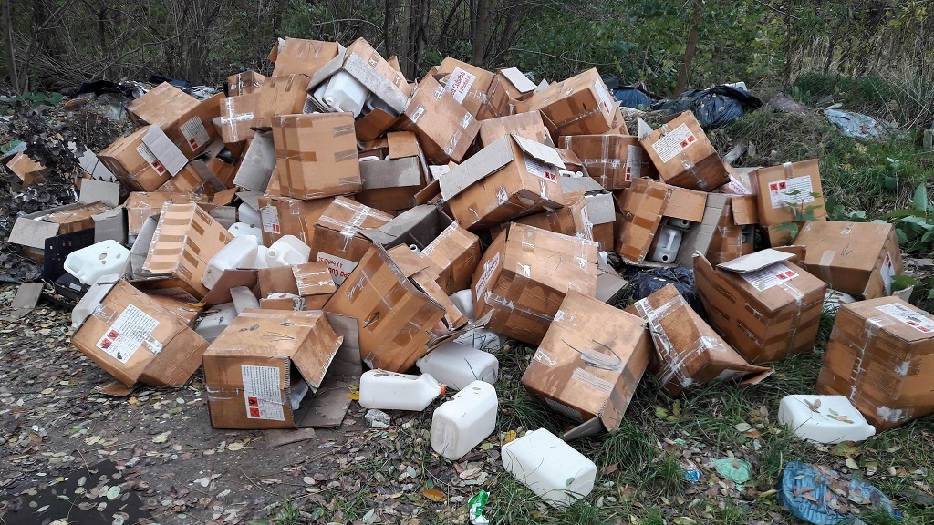 Chemiczna substancja znaleziona na os. Tysiąclecia