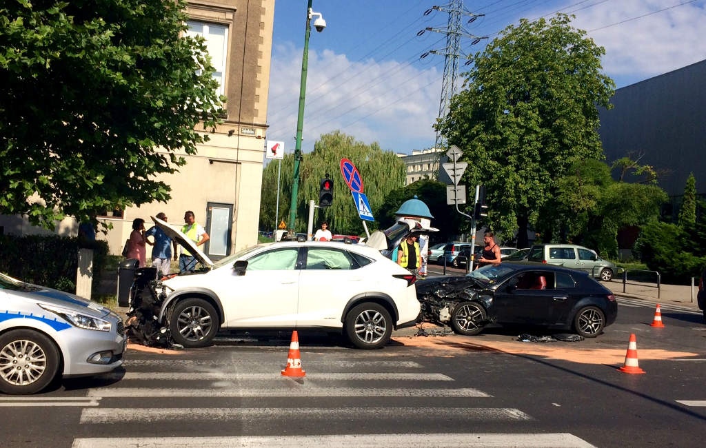Groźnie wyglądająca kolizja na ul. Sokolskiej
