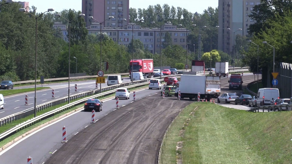 Rozpoczął się remont DTŚ-ki. Będą utrudnienia w kierunku Katowic