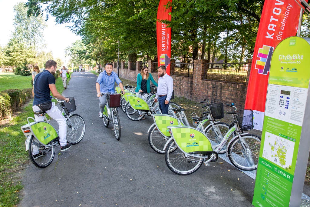Kolejne stacje w sieci wypożyczalni rowerów w Katowicach
