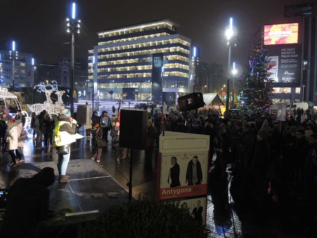 W Katowicach studenci protestowali przeciwko rządowi