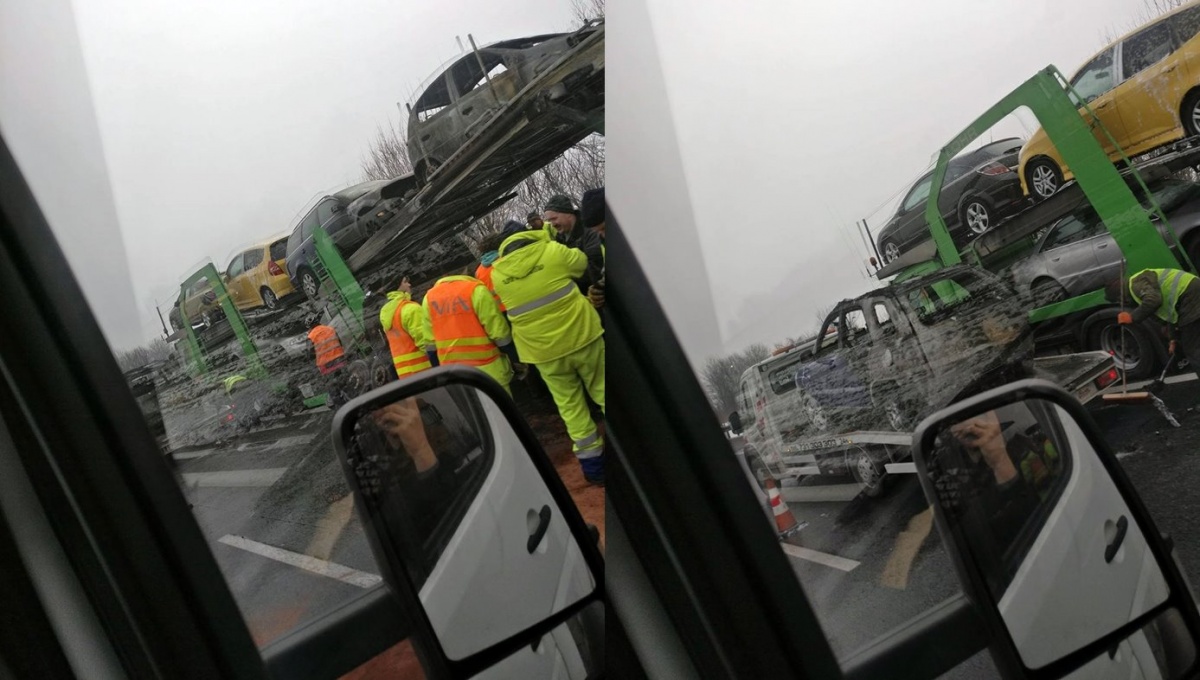 Autostrada A4 zakorkowana. Spłonęły samochody