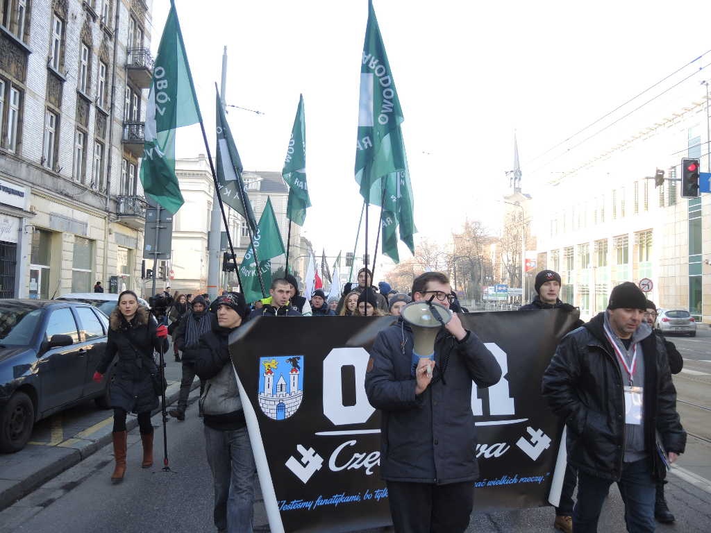 Narodowcy manifestowali w Katowicach przeciwko muzułmanom
