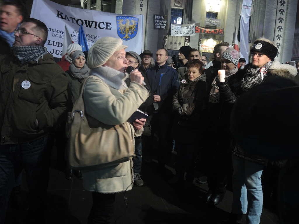 Przeciwnicy PiS znów na katowickim rynku