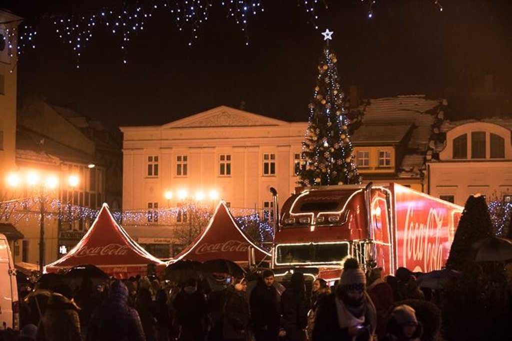 Ciężarówki Coca-Coli w sobotę w Katowicach