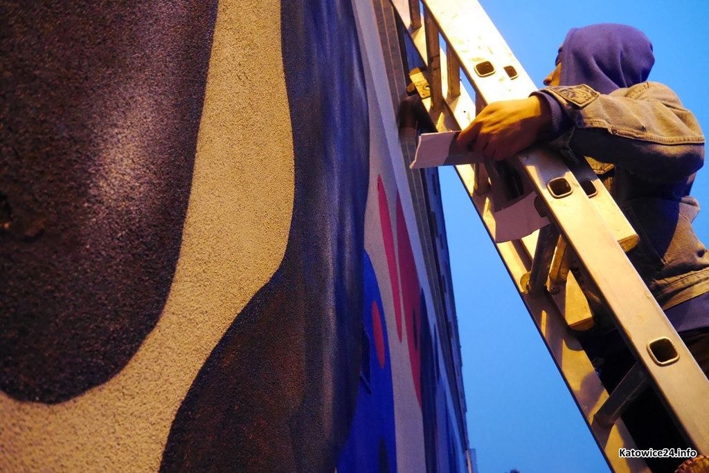 Nowy mural w centrum Katowic