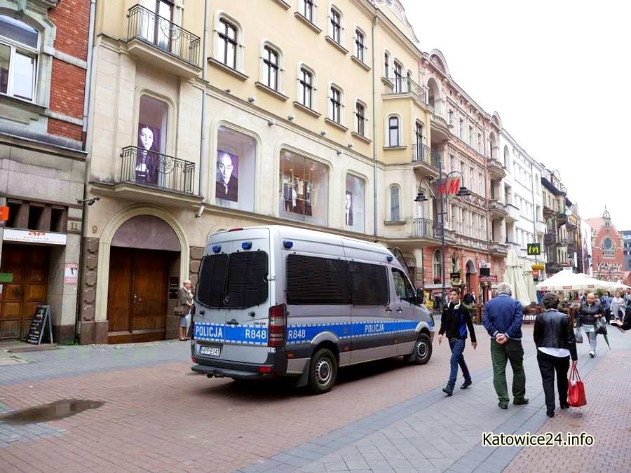 Więcej policji w centrum Katowic