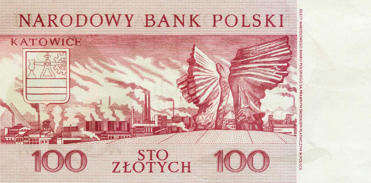Katowice na tajnych banknotach z lat 70-tych