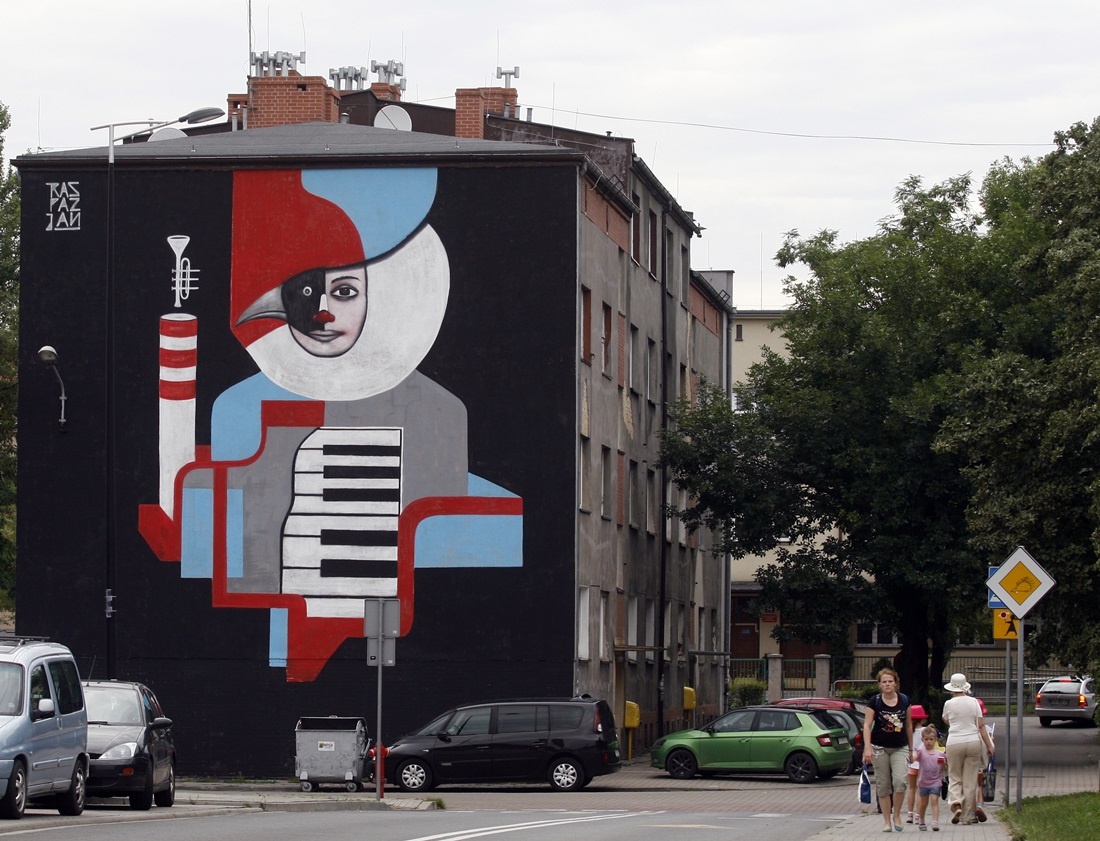 Blues na Koszutce. Nowy mural przy ul. Katowickiej