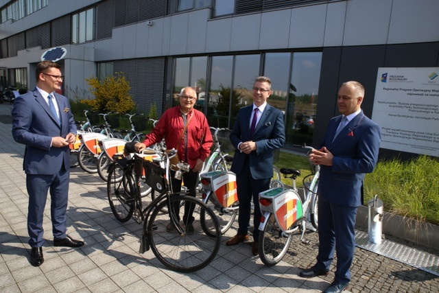 Ruszyła pierwsza sponsorska stacja rowerowa w Katowicach