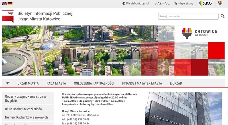 Urząd zmienił Biuletyn Informacji Publicznej. Jest bardziej przejrzysty