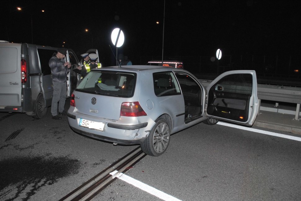Nocny pościg ulicami Katowic. Kierowca jechał golfem pod prąd