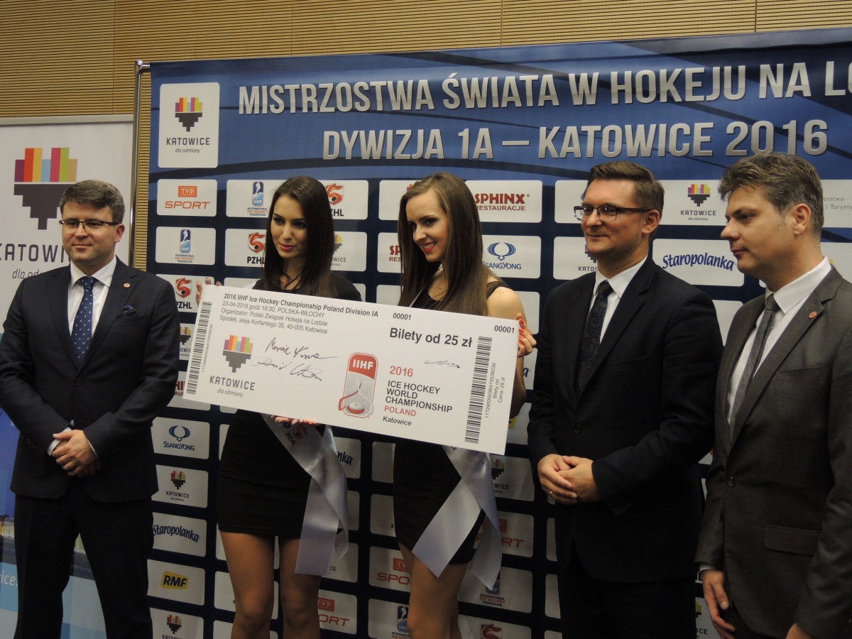 Bilety na MŚ w hokeju w Katowicach od 25 zł