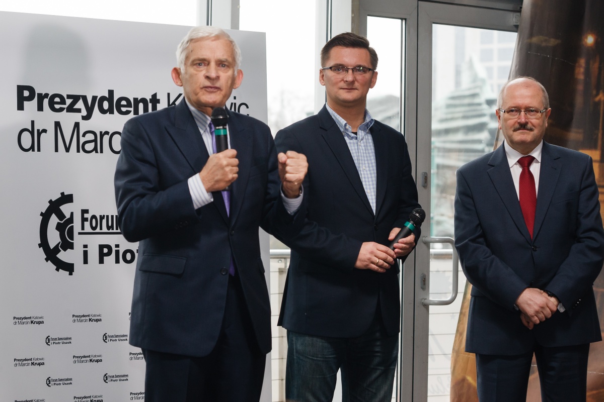 Jerzy Buzek oficjalnie poparł kandydata na prezydenta Katowic