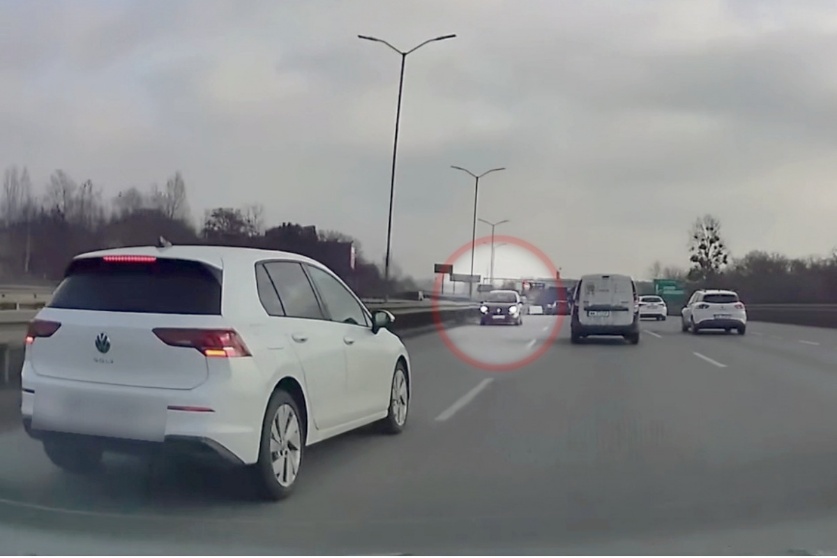 Kierowca, który jechał pod prąd na DTŚ-ce, został zatrzymany