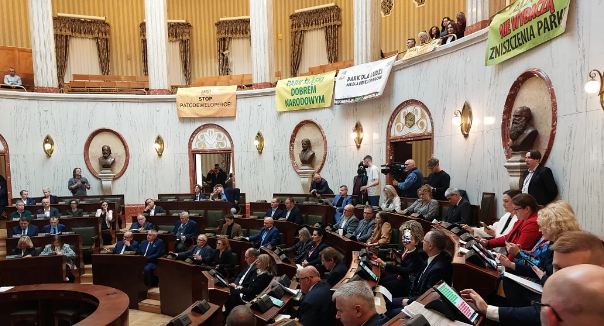 Audyt krajobrazowy przegłosowany. Społecznicy nie przekonali radnych do ochrony terenu przy Parku Śląskim