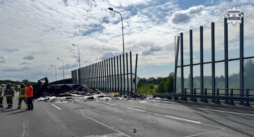 Tragiczny wypadek na autostradzie A4. Jedna osoba nie żyje