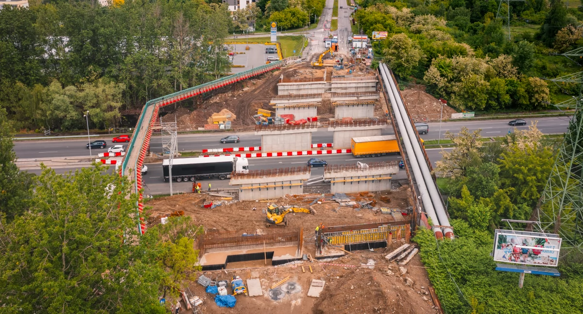 Rusza ważny etap na budowie wiaduktów nad S86. Będą zmiany dla kierowców
