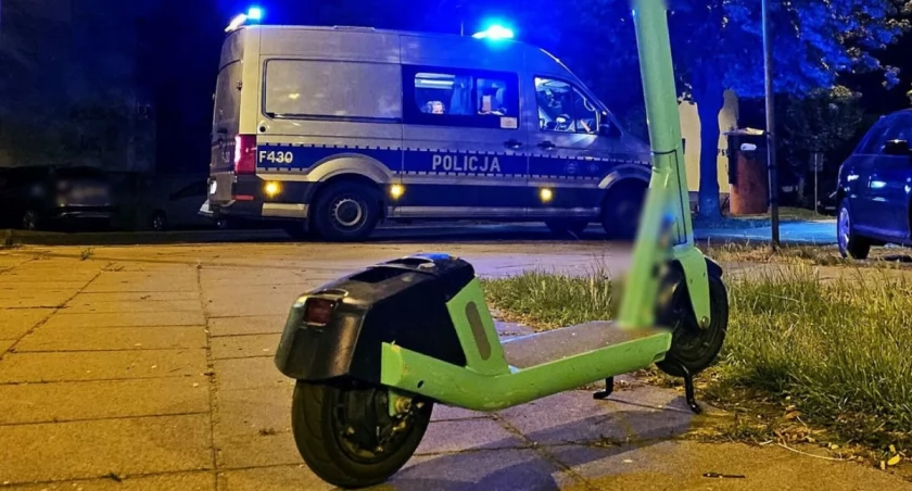 Po narkotykach na hulajnodze. Policjanci zatrzymali 30-letniego mężczyznę 