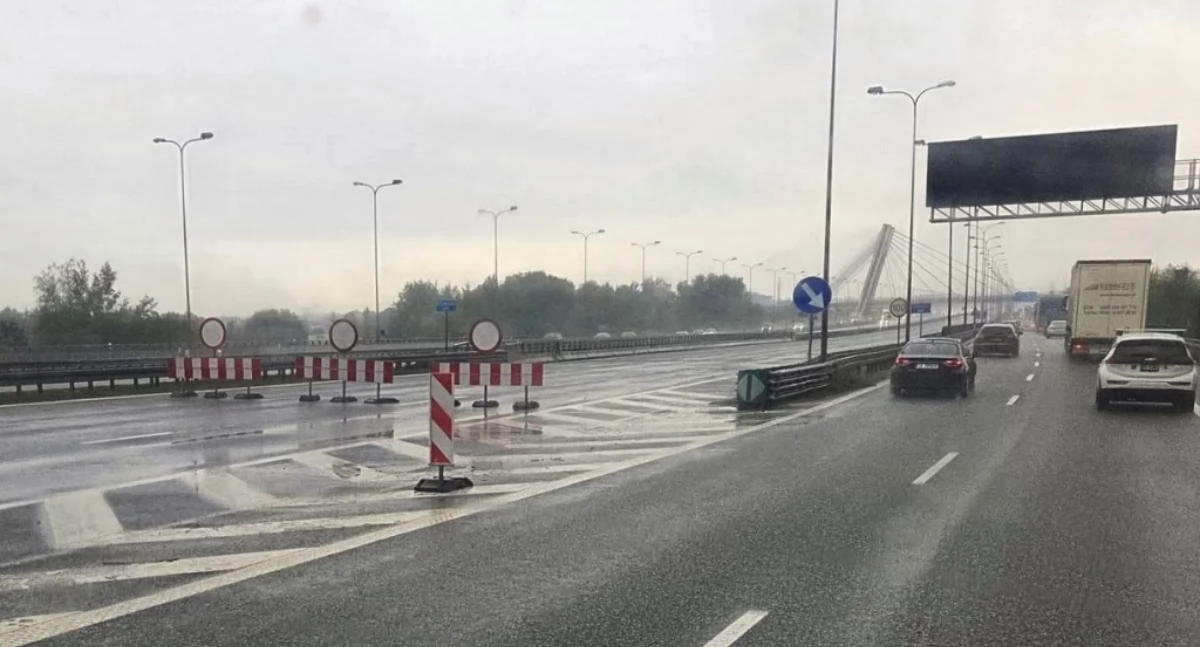 Utrudnienia na autostradzie A4. Główna jezdnia została zamknięta