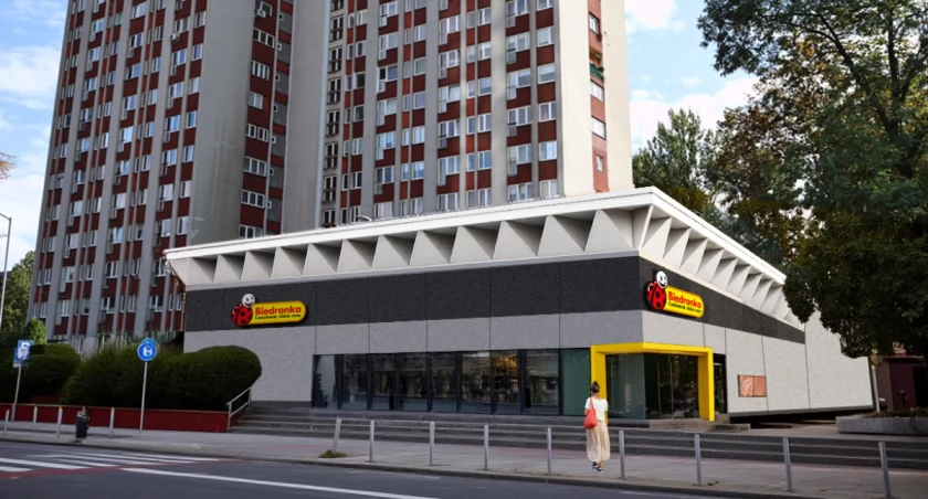  Biedronka zmienia projekt sklepu w centrum Katowic, żeby wyeksponować pierwotne detale architektoniczne