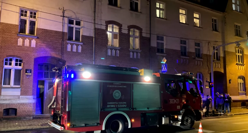 Pożar w kamienicy w centrum Katowic