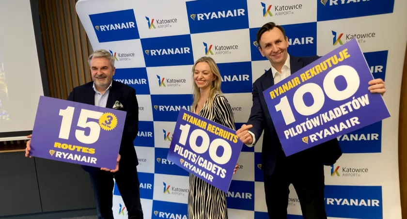 Ryanair chce zatrudnić 300 nowych pracowników w Polsce. Rekrutacja odbędzie się też w Pyrzowicach